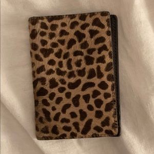 Escada leopard card case